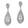 Tear drop Diamonds Dangling Earrings