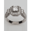 Vintage Princess Cut Engagement Rings