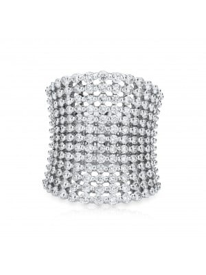 18k White Gold Diamond Band