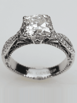 Lowest Price Vintage Style Engagement Ring in Houston, TX
