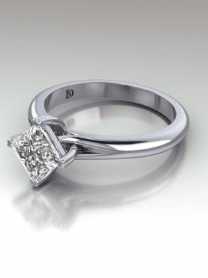 Princess Cut Solitaire Engagement Ring