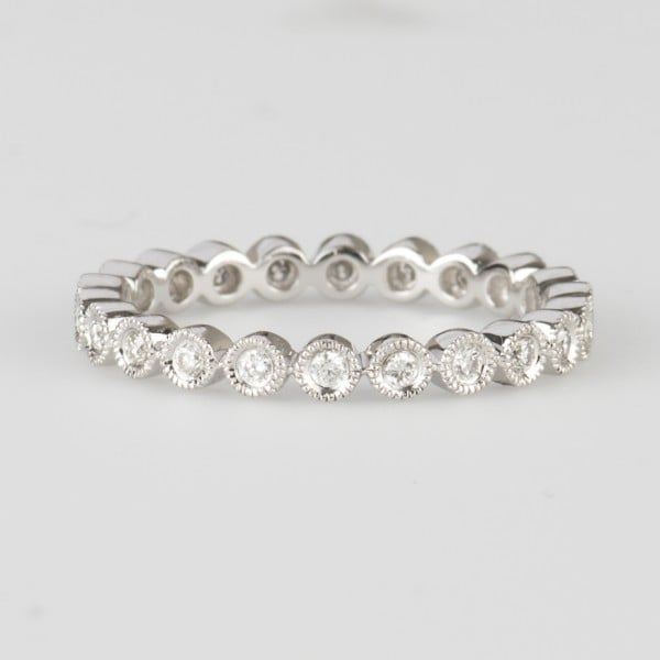 Bezel Set Eternity Wedding Ring