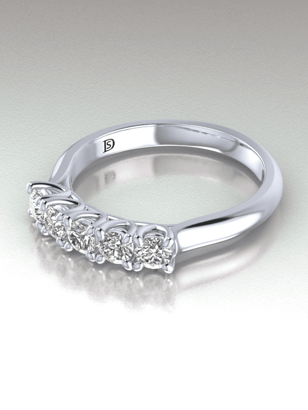 Five Stone Anniversary Rings Houston
