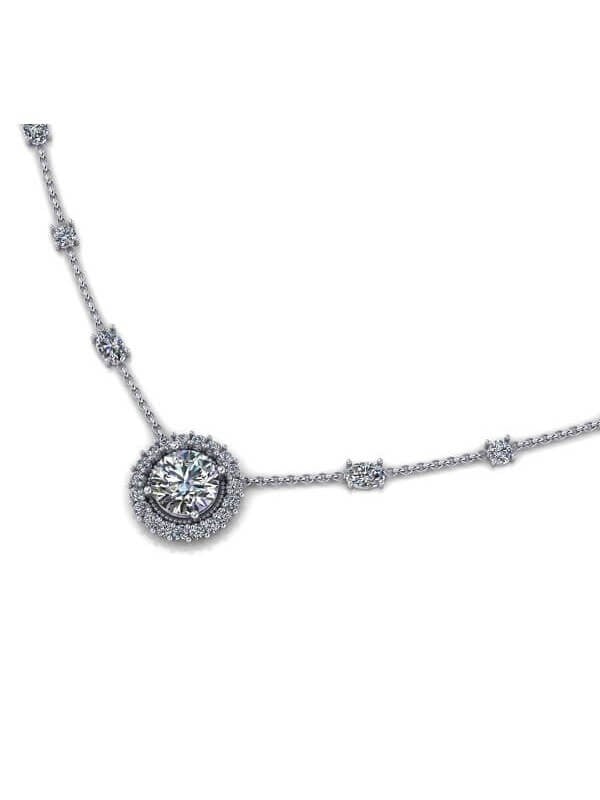 Halo Diamond Necklace Setting