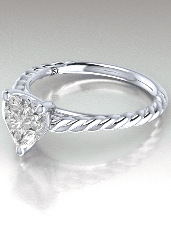 Heart Shaped Engagement Ring