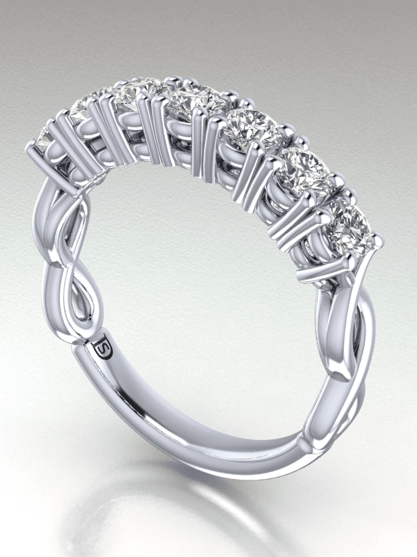 Infinity Diamond Anniversary Rings