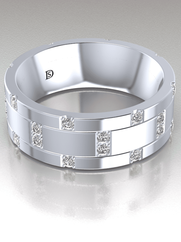 Low Profile Diamond Wedding Ring