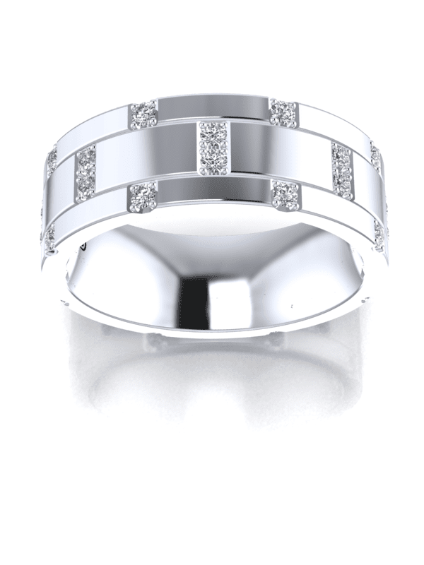 Low Profile Diamond Wedding Ring