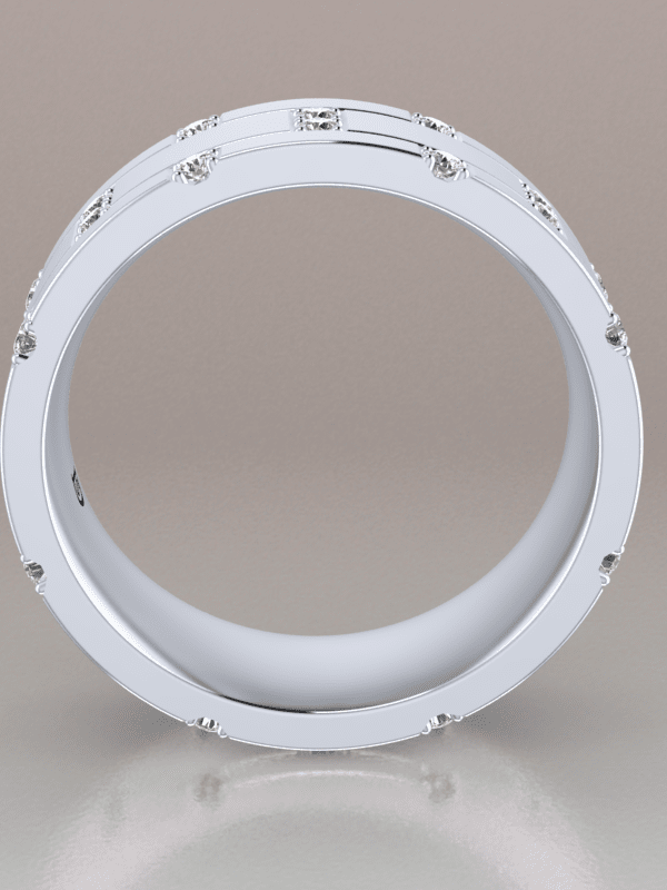 Low Profile Diamond Wedding Ring