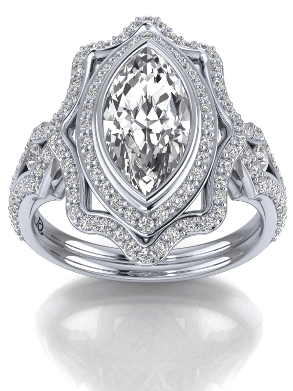 Marquise Cut Diamond Engagement Ring