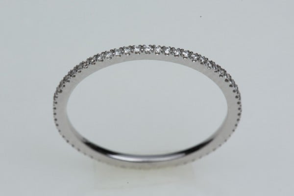 Mens Eternity Ring White Gold