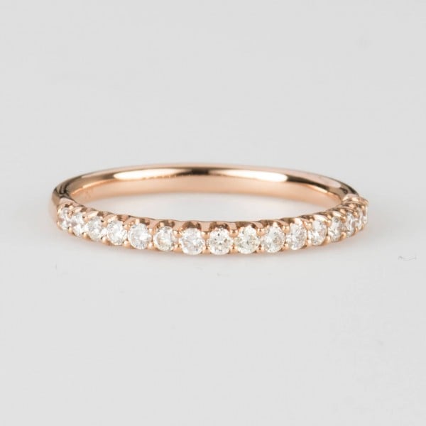 Rose Gold Diamond Wedding Band