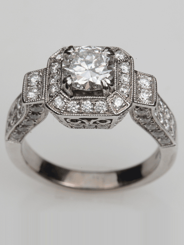 Vintage Princess Cut Engagement Rings