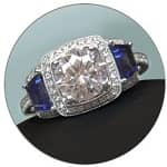 Gemstone Engagement Ring